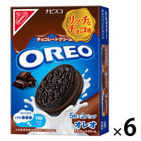モンデリーズ OREO オレオ チョコレートクリーム 5枚×2パック入 6箱 クッキー ビスケット 小袋 小分け 食べきりサイズ