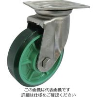 ヨドノ 樹脂製ウレタンゴム車輪ステンレス製自在車付 130 PNUJA130 1個 133-6035（直送品）