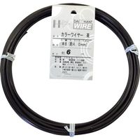 ダイドーハント DAIDОHANT カラーワイヤー 茶 #8(4.0mm)x6m 10155846 1巻 122-8405（直送品）