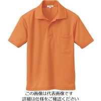 アイトス 吸汗速乾(クールコンフォート)半袖ポロシャツ(男女兼用) オレンジ S 10579-063-S 1着 145-2078（直送品）
