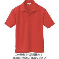 アイトス 吸汗速乾(クールコンフォート)半袖ポロシャツ(男女兼用) レッド M 10579-009-M 1着 145-3679（直送品）