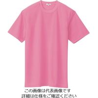 アイトス 吸汗速乾(クールコンフォート)半袖Tシャツ(ポケット無し)(男女兼用) ピンク 6L 10574-060-6L 1着（直送品）
