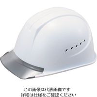 タニザワ エアライト搭載ヘルメット通気孔付き(PC製・透明ひさし型) ST#1610ーJZV(EPA) 帽体色 ホワイト 1610JZVV2W3 1個（直送品）