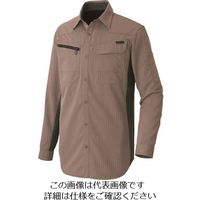 アイトス 長袖シャツ(薄地) モカ M 30635-024-M 1着 145-0672（直送品）