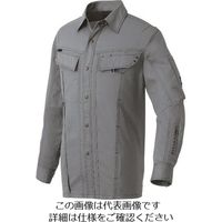 アイトス 長袖シャツ(男女兼用) アイアンブルー 6L 30535-086-6L 1着 144-5895（直送品）