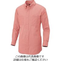 アイトス 長袖ボタンダウンシャツ(コードレーン)(男女兼用) レッド 3L 50401-109-3L 1着 143-1731（直送品）