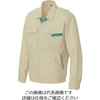 アイトス 長袖サマージャンパー(男女兼用) アースグリーン×ターコイズ L 961-005-L 1着 144-0593（直送品）