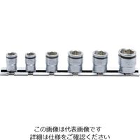 山下工業研究所 コーケン 6.35mm差込 ナットグリップソケットレールセット 6ヶ組 RS2450MS/6 1個(1セット) 121-8312（直送品）