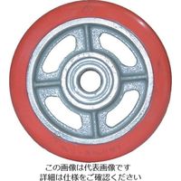 ヨドノ 鋳物中荷重用ジェンゴム車輪ベアリング入 100φ GSB100 1個 133-7616（直送品）