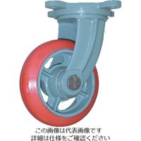 ヨドノ 鋳物中荷重用ジェンゴム車輪自在車付ベアリング入 100φ GSB-G100 1個 131-7204（直送品）