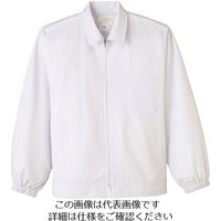 サーヴォ サンペックス ジャンバー 長袖 白 抗菌 FA-671-L 1着 204-3382（直送品）