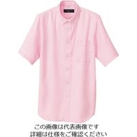 アイトス 半袖ボタンダウンシャツ(ヘリンボーン)(男女兼用) ピンク M 50404-060-M 1着 143-6460（直送品）