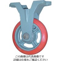 ヨドノ 鋳物中荷重用ジェンゴム車輪固定車付ベアリング入 200φ GSB-K200 1個 132-1885（直送品）