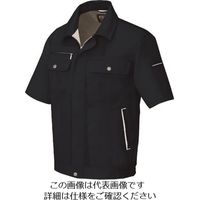 アイトス 半袖ブルゾン(男女兼用) ブラック×シルバーグレー 6L 5561-010-6L 1着 144-6975（直送品）