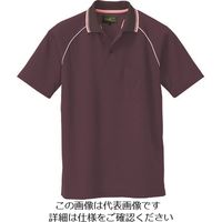 アイトス 制電半袖ポロシャツ(男女兼用) チョコレート L 50005-062-L 1着 143-6563（直送品）