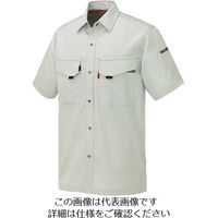 アイトス 半袖シャツ(男女兼用) シルバーグレー 4L 5536-004-4L 1着 143-6224（直送品）