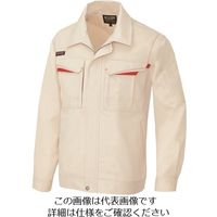 アイトス 長袖サマーブルゾン(男女兼用) ベージュ×ワインレッド 6L 5550-002-6L 1着 144-7012（直送品）