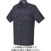 アイトス 半袖シャツ(男女兼用) ネイビー M 5376-008-M 1着 143-7716（直送品）