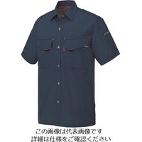アイトス 半袖シャツ(男女兼用) ネイビー 5L 5536-008-5L 1着 143-9381（直送品）