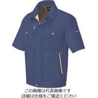 アイトス 半袖ブルゾン(男女兼用) ロイヤルブルー×イエロー 6L 5561-006-6L 1着 144-8634（直送品）