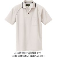 アイトス 制電半袖ポロシャツ(男女兼用) ホワイト LL 50005-001-LL 1着 143-3325（直送品）
