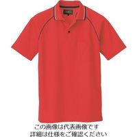 アイトス 制電半袖ポロシャツ(男女兼用) レッド L 50005-009-L 1着 143-0029（直送品）