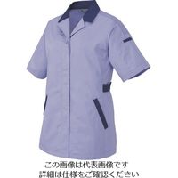 アイトス 半袖スモック ミストバイオレット×ネイビー M 5328-076-M 1着 143-1146（直送品）