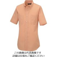 アイトス 半袖ボタンダウンシャツ(コードレーン)(男女兼用) オレンジ S 50402-163-S 1着 143-9669（直送品）