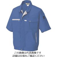アイトス 半袖ブルゾン(男女兼用) ロイヤルブルー 5L 5361-006-5L 1着 142-9487（直送品）