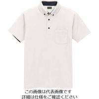 アイトス 制電半袖ポロシャツ(男女兼用) ホワイト 4L 50006-001-4L 1着 145-3789（直送品）