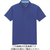 アイトス 制電半袖ポロシャツ(男女兼用) ブルー SS 50006-006-SS 1着 145-3761（直送品）