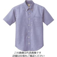 アイトス 半袖T/Cオックスボタンダウンシャツ(男女兼用) サックス 3L 7823-007-3L 1着 144-0998（直送品）