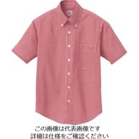 アイトス 半袖ギンガムチェックボタンダウンシャツ（男女兼用） 7825