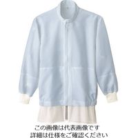 アイトス 長袖比翼ブルゾン(男女兼用) サックス SS 861028-007-SS 1着 143-4469（直送品）