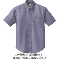 アイトス 半袖T/Cオックスボタンダウンシャツ(男女兼用) ネイビー S 7823-008-S 1着 143-6242（直送品）