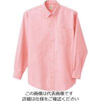 アイトス 長袖T/Cオックスボタンダウンシャツ(男女兼用) ピンク 5L 7822-060-5L 1着 144-1021（直送品）
