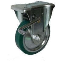 ヨドノ プレス製固定金具ブレーキ付ウレタン車 100φ UWKB100 1個 132-1973（直送品）