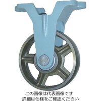 ヨドノ 鋳物車輪固定車付きベアリング入 100φ CB-K100 1個 132-0341（直送品）