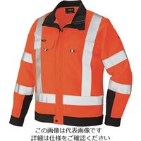 アイトス 長袖ブルゾン(男女兼用) ハイパーオレンジ×ネイビー 6L 2730-093-6L 1着 144-0580（直送品）