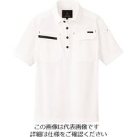 アイトス 半袖ポロシャツ(男女兼用) ホワイト 3L 10609-001-3L 1着 144-7446（直送品）