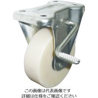 ヨドノ 帯電防止MCナイロン車輪(ベアリング入)ステンレス製固定金具ストッパー付 EMC-KAB150AS 1個 857-3212（直送品）