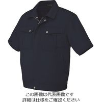 アイトス 半袖ブルゾン(男女兼用) ネイビー 5L 5661-008-5L 1着 144-3854（直送品）