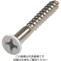 ダイドーハント ネジカラー ステンレス 木ねじ 皿頭 3.5x32白(16本) 10179118 1パック(16本) 146-6497（直送品）