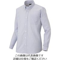 アイトス メンズ長袖オックスボタンダウンシャツ サックスストライプ 5L 7870-107-5L 1着 144-1059（直送品）