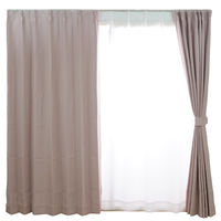 スミノエ セミオーダーカーテン クレンゼ 抗菌・抗ウイルスカーテン 2700×1100mm ピンク １セット(2枚入)（直送品）