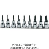 山下工業研究所 コーケン 9.5mm差込 イジリ止めトルクスプラスビットソケットレールセット9ヶ組 RS3025/9-IPR 1個(1セット)（直送品）