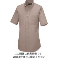 アイトス 半袖ボタンダウンシャツ(コードレーン)(男女兼用) モカ 4L 50402-122-4L 1着 143-3303（直送品）