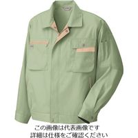 アイトス 長袖サマーブルゾン グリーン×ライトベージュ SS 5320-015-SS 1着 143-1163（直送品）