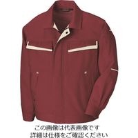 アイトス 長袖サマーブルゾン(配色)(男女兼用) ワインレッド×アイボリー LL 5570-009-LL 1着 145-0199（直送品）