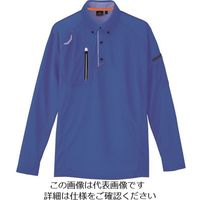 アイトス 長袖ボタンダウンポロシャツ(男女兼用) ロイヤルブルー LL 10604-006-LL 1着 145-0491（直送品）